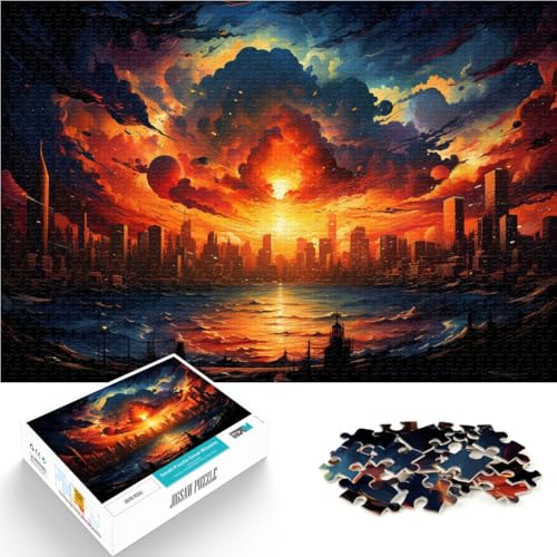 Puzzle für Erwachsene, 1000 Teile, Stadtspielzeug, Denkspiel, Familienspiel, Stressabbau, schwieriges Herausforderungspuzzle, 10,27 Zoll x 14,96 Zoll von SYUNFEI