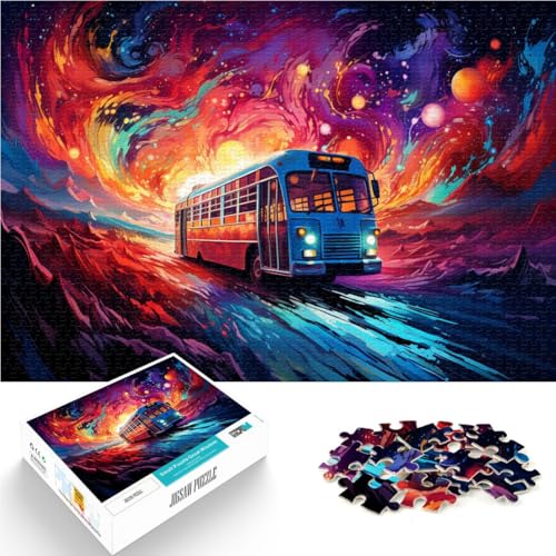 Puzzle für Erwachsene, 2000 Teile, Sternenhimmel-Bus, Lernpuzzle, Wichtelgeschenke, 70 x 100 cm, für Teenager ab 14 Jahren von SYUNFEI