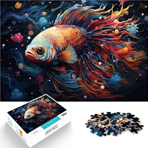Puzzle 1000 Teile für Erwachsene Sternenhimmel Goldfisch Denkspiel ganze Familie 14,96 Zoll x 20,47 Zoll für 14-Jährige Puzzle 1000 Teile für Erwachsene Sternenhimmel Goldfisch Denkspiel ganze Familie 14,96 Zoll x 20,47 Zoll für 14-Jährige von SYUNFEI