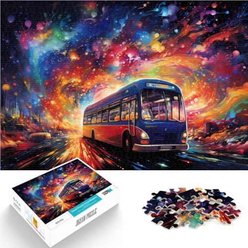 Puzzle für Erwachsene, 1000 Teile, Sternenhimmel-Bus, Spielzeug, Denkspiel, ganze Familie, 14,96 Zoll x 20,47 Zoll Puzzle für Erwachsene, 1000 Teile, Sternenhimmel-Bus, Spielzeug, Denkspiel, ganze Familie, 14,96 Zoll x 20,47 Zoll von SYUNFEI