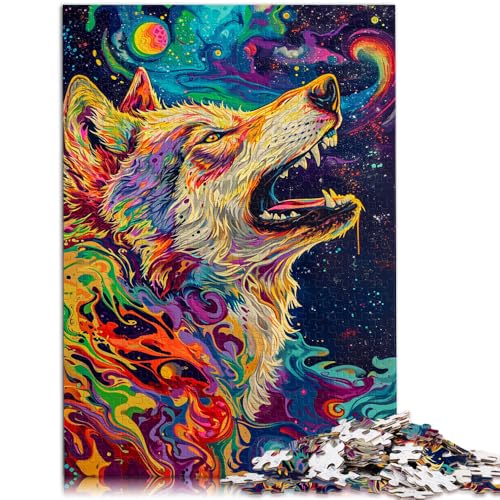 Puzzle für Erwachsene, 1000 Teile, Starry Wolf, Familien-Aktivitätspuzzle, Lernspiel für Geburtstag, Weihnachten,50x75cm, für 14-Jährige Puzzle für Erwachsene, 1000 Teile, Starry Wolf, Familien-Aktivitätspuzzle, Lernspiel für Geburtstag, Weihnachten,50x75cm, für 14-Jährige von SYUNFEI
