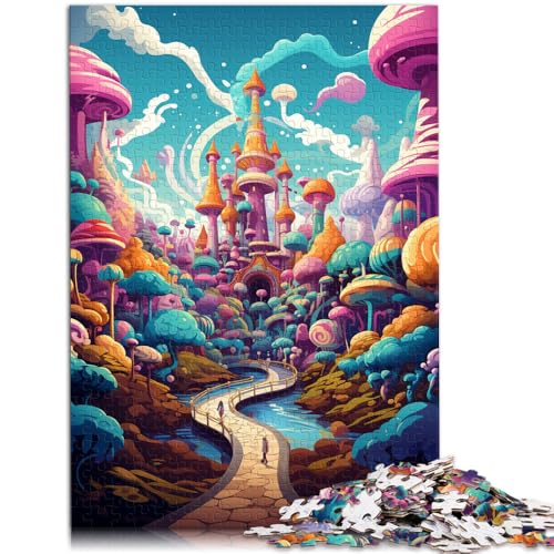Puzzle für Erwachsene, 1000 Teile, Süßigkeitenschloss, Lernpuzzle, Wichtelgeschenke,50x75cm, für Teenager ab 14 Jahren von SYUNFEI