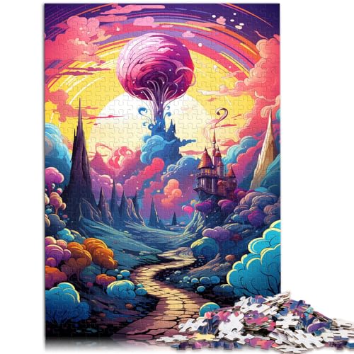 2000-teiliges Puzzle für Erwachsene, Süßigkeitenschloss, Puzzle für Lernspiele, Herausforderungsspielzeug, verbessert das Gedächtnis, 70 x 100 cm, von SYUNFEI