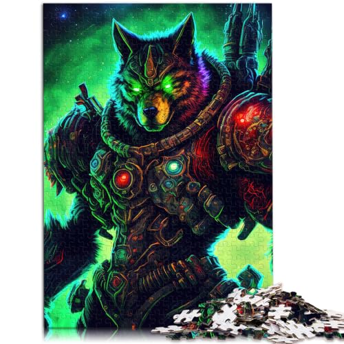 2000-teiliges Puzzle für Erwachsene, Weltraumwölfe, Spielzeug, Denkspiel, Lernspiel für Geburtstag, Weihnachten, 27,56 x 39,37 Zoll von SYUNFEI