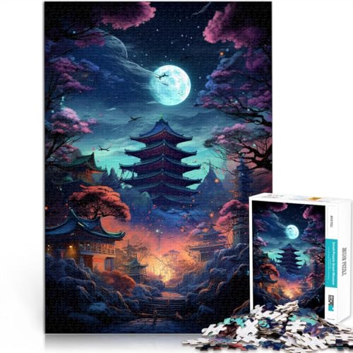 Puzzle für Erwachsene, 1000 Teile, Tempel, Japan, Heimdekoration, Puzzlespielzeug, Geschenk für die ganze Familie, 14,96 x 20,47 Zoll Puzzle für Erwachsene, 1000 Teile, Tempel, Japan, Heimdekoration, Puzzlespielzeug, Geschenk für die ganze Familie, 14,96 x 20,47 Zoll von SYUNFEI