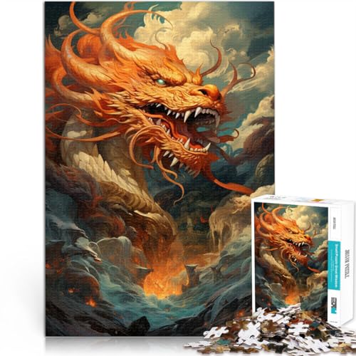 1000-teiliges Puzzle für Erwachsene, Tier-Drachen-Spielzeug, Lernspiele, Stressabbau, tolle Geschenke und Spielzeuge, 50 x 75 cm, für Teenager ab 14 Jahren von SYUNFEI