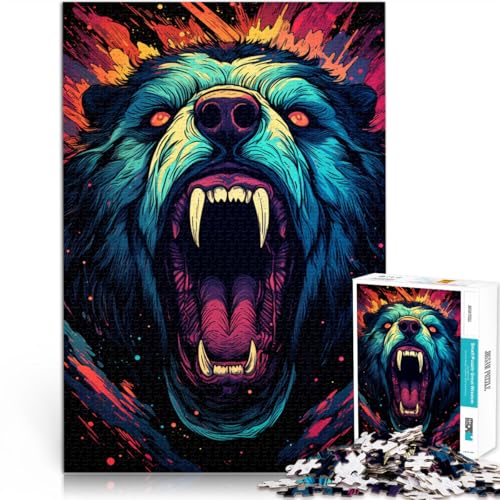 1000-teiliges Puzzle für Erwachsene, Tier-Eisbär, Lernspiel, Herausforderungsspielzeug, Lernspiel für Geburtstag, Weihnachten, 19,7 x 29,5 Zoll 1000-teiliges Puzzle für Erwachsene, Tier-Eisbär, Lernspiel, Herausforderungsspielzeug, Lernspiel für Geburtstag, Weihnachten, 19,7 x 29,5 Zoll von SYUNFEI