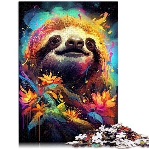Puzzle für Erwachsene mit 1000 Teilen, Tierfaultier, Denkspiel, ganze Familie,38x52cm, für Teenager ab 14 Jahren von SYUNFEI