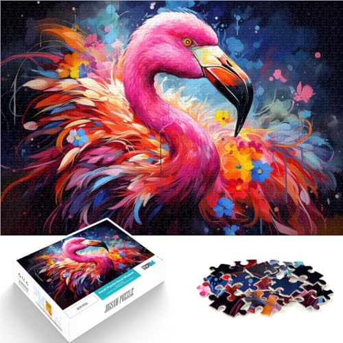 Puzzle 1000 Teile für Erwachsene, Tierflamingo, Denkspiel, Wanddekoration, einzigartige Geburtstags, 50 x 75 cm, für Teenager ab 14 Jahren Puzzle 1000 Teile für Erwachsene, Tierflamingo, Denkspiel, Wanddekoration, einzigartige Geburtstags, 50 x 75 cm, für Teenager ab 14 Jahren von SYUNFEI