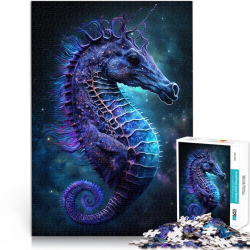 Puzzle für Erwachsene, 1000 Teile, Tiere, Galaxie, Seepferdchen, Spielzeug, Denkspiel, Lernspiel für Geburtstag, Weihnachten, 19,7 x 29,5 Zoll Puzzle für Erwachsene, 1000 Teile, Tiere, Galaxie, Seepferdchen, Spielzeug, Denkspiel, Lernspiel für Geburtstag, Weihnachten, 19,7 x 29,5 Zoll von SYUNFEI