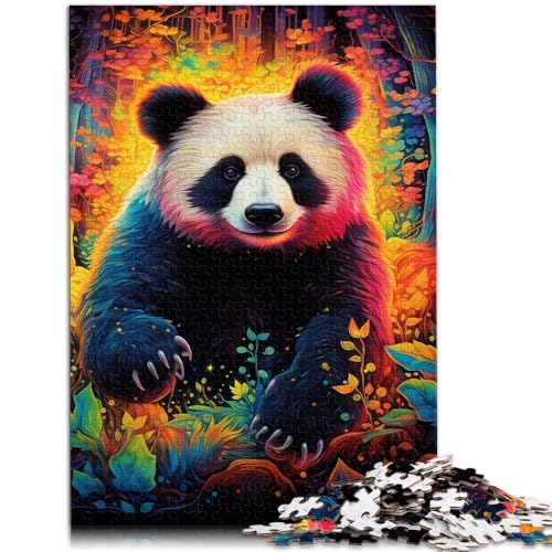 Puzzle 2000 Teile für Erwachsene, Bunter Tierpanda, Lernspiel, Herausforderung, Spielzeug, Künstlersammlung, Bildende Kunst, 27,56 x 39,37 Zoll von SYUNFEI