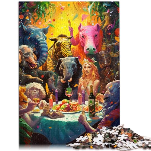 Puzzle 1000 Teile für Erwachsene, Tierparty-Denkspiel, Herausforderung für die Intelligenz des Gehirns, süchtig machendes Spielzeug,38x52cm, für Teenager ab 14 Jahren Puzzle 1000 Teile für Erwachsene, Tierparty-Denkspiel, Herausforderung für die Intelligenz des Gehirns, süchtig machendes Spielzeug,38x52cm, für Teenager ab 14 Jahren von SYUNFEI