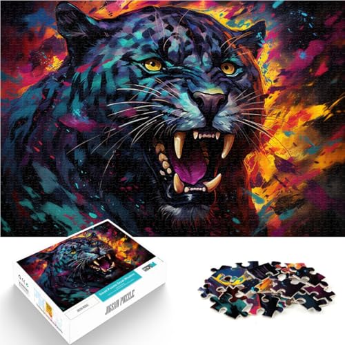 Puzzle für Erwachsene, 2000 Teile, Schwarzer Panther, Tier-Puzzlespiel, Lernspiel für Geburtstag, Weihnachten, 70 x 100 cm, für 14-Jährige Puzzle für Erwachsene, 2000 Teile, Schwarzer Panther, Tier-Puzzlespiel, Lernspiel für Geburtstag, Weihnachten, 70 x 100 cm, für 14-Jährige von SYUNFEI