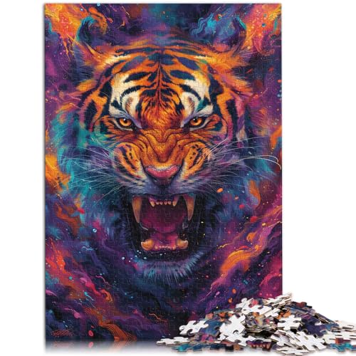 Puzzle für Erwachsene, 1000 Teile, Psychedelic Tiger Art, Lernspiele, Heimdekoration, Puzzle, 14,96 x 20,47 Zoll Puzzle für Erwachsene, 1000 Teile, Psychedelic Tiger Art, Lernspiele, Heimdekoration, Puzzle, 14,96 x 20,47 Zoll von SYUNFEI