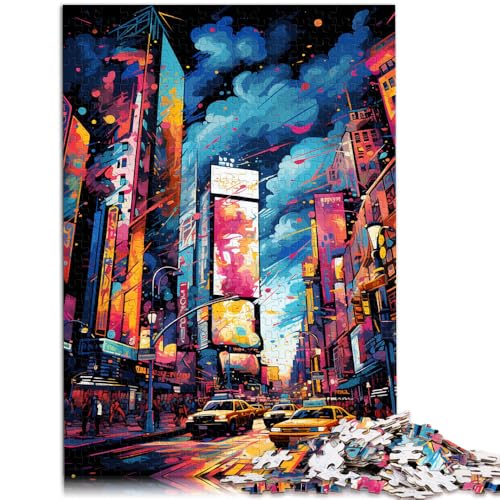 2000-teiliges Puzzle für Erwachsene, Times Square, Denkspiel, jedes Teil ist einzigartig – anspruchsvolles Familienspiel, 70 x 100 cm, für 14-Jährige von SYUNFEI