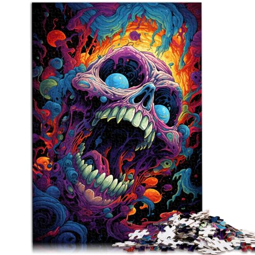 Puzzle 1000 Teile für Erwachsene Totenkopf Lernspiel Herausforderungsspielzeug ganze Familie 10,27 Zoll x 14,96 Zoll Puzzle 1000 Teile für Erwachsene Totenkopf Lernspiel Herausforderungsspielzeug ganze Familie 10,27 Zoll x 14,96 Zoll von SYUNFEI