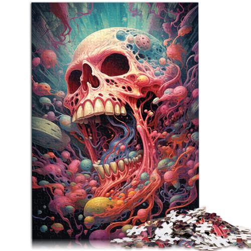 Puzzle für Erwachsene, 1000 Teile, Totenkopfkunst, Lernspielzeug, Familienspiele, 26x38cm, für Teenager ab 14 Jahren von SYUNFEI
