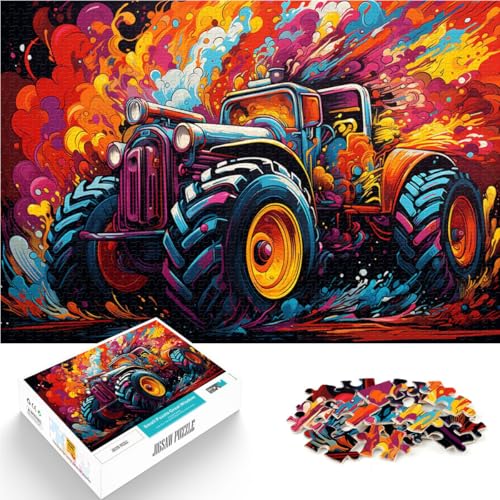 Puzzle für Erwachsene, 1000 Teile, Traktor-Spielzeug, Denkspiel, Familienspiel, Stressabbau, schwieriges Herausforderungspuzzle, 14,96 Zoll x 20,47 Zoll von SYUNFEI