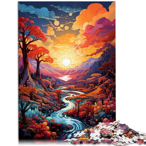 Puzzle 2000 Teile für Erwachsene, Traumlandschaft, Stressabbau-Spielzeug, Herausforderung der Gehirnintelligenz, süchtig machendes Spielzeug, 70 x 100 cm, für 14-Jährige von SYUNFEI