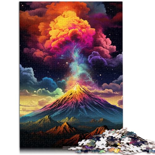 Puzzle für Erwachsene, 1000 Teile, Vulkanausbruch, anspruchsvolles Spiel, Lernspiel für Geburtstag, Weihnachten, 14,96 Zoll x 20,47 Zoll von SYUNFEI