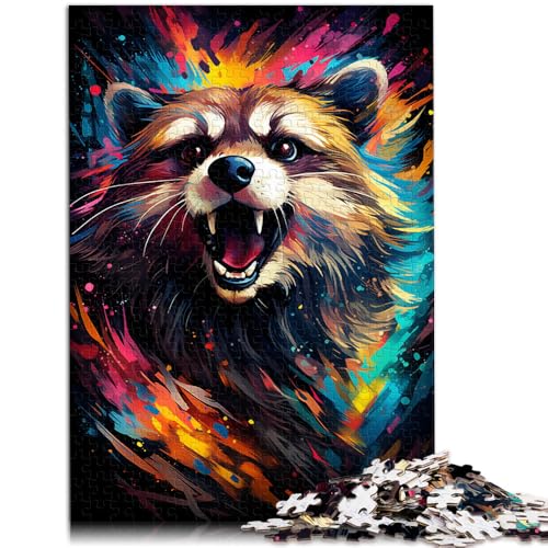 Puzzle 2000 Teile für Erwachsene Waschbär Lernspiel Herausforderung Spielzeug Lernspiel für Geburtstag, Weihnachten 27,56 Zoll x 39,37 Zoll für 14-Jährige von SYUNFEI