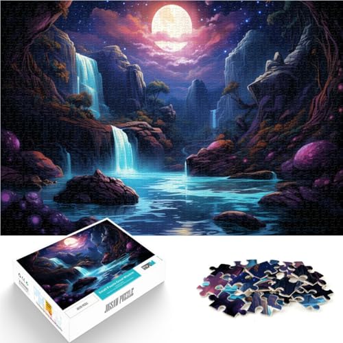 Puzzle für Erwachsene, 1000 Teile, Wasserfall-Puzzle, Lernspiel, Herausforderungsspielzeug, geeignet für Paare, 50 x 75 cm, für 14-Jährige Puzzle für Erwachsene, 1000 Teile, Wasserfall-Puzzle, Lernspiel, Herausforderungsspielzeug, geeignet für Paare, 50 x 75 cm, für 14-Jährige von SYUNFEI