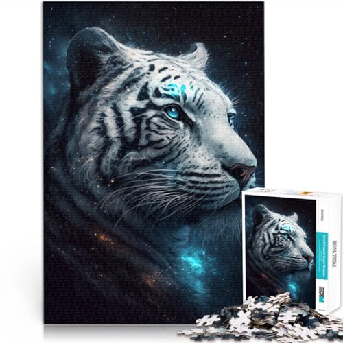1000-teiliges Puzzle für Erwachsene, White Tiger Galaxy, Lernspiel, Herausforderungsspielzeug, Lernspiel für Geburtstag, Weihnachten, 14,96 Zoll x 20,47 Zoll 1000-teiliges Puzzle für Erwachsene, White Tiger Galaxy, Lernspiel, Herausforderungsspielzeug, Lernspiel für Geburtstag, Weihnachten, 14,96 Zoll x 20,47 Zoll von SYUNFEI