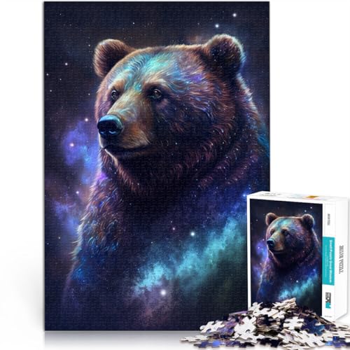 1000-teiliges Puzzle für Erwachsene, Weltraum, Galaxie, Braunbär, anspruchsvolles Spiel, Puzzle, tolles Geschenk für Spiele, 26x38cm, für Teenager ab 14 Jahren 1000-teiliges Puzzle für Erwachsene, Weltraum, Galaxie, Braunbär, anspruchsvolles Spiel, Puzzle, tolles Geschenk für Spiele, 26x38cm, für Teenager ab 14 Jahren von SYUNFEI