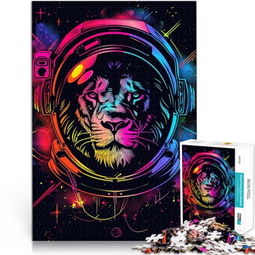 Puzzle 1000 Teile für Erwachsene Weltraum-Astronauten-Löwe-Puzzle Lernspiele Anspruchsvolles Puzzlespiel und Familienspiel 14,96 Zoll x 20,47 Zoll Puzzle 1000 Teile für Erwachsene Weltraum-Astronauten-Löwe-Puzzle Lernspiele Anspruchsvolles Puzzlespiel und Familienspiel 14,96 Zoll x 20,47 Zoll von SYUNFEI