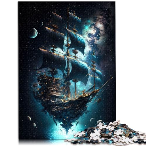 Puzzle für Erwachsene, 2000 Teile, Weltraum-Piratenschiff-Spielzeug, Denkspiel, geeignet als Schreibtischdekoration, 27,56 x 39,37 Zoll, von SYUNFEI