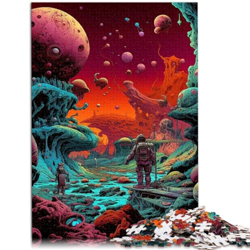 Puzzle für Erwachsene, 1000 Teile, Weltraum-Abenteurer, Spielzeug, Denkspiel, Lernspiel für Geburtstag, Weihnachten,38x52cm von SYUNFEI
