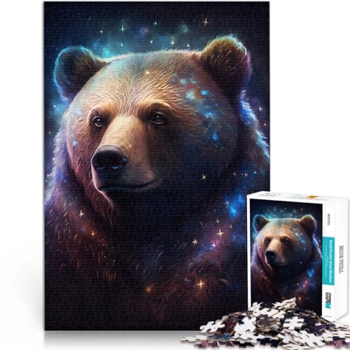 1000-teiliges Puzzle für Erwachsene, Weltraumkunst, Braunbär, Entspannungsspiele, Wanddekoration, einzigartige Geburtstags, 50 x 75 cm, 1000-teiliges Puzzle für Erwachsene, Weltraumkunst, Braunbär, Entspannungsspiele, Wanddekoration, einzigartige Geburtstags, 50 x 75 cm, von SYUNFEI