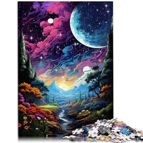 Puzzle für Erwachsene, Weltraumlandschaft für Erwachsene, 1000-teiliges Puzzle, 50 x 75 cm, Holzbrettpuzzle, geeignet für Erwachsene, Spielzeug, Denkspiel Puzzle für Erwachsene, Weltraumlandschaft für Erwachsene, 1000-teiliges Puzzle, 50 x 75 cm, Holzbrettpuzzle, geeignet für Erwachsene, Spielzeug, Denkspiel von SYUNFEI