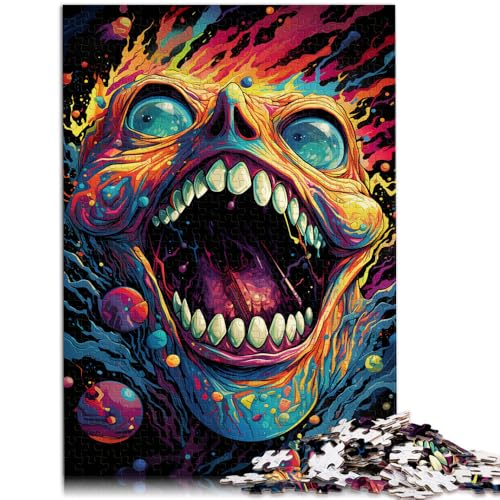 Puzzle für Erwachsene, 1000 Teile, Weltraummonster, lustiges Familienpuzzle mit vollständig ineinander greifenden, zufällig geformten Teilen, 10,27 x 14,96 Zoll, für 14-Jährige Puzzle für Erwachsene, 1000 Teile, Weltraummonster, lustiges Familienpuzzle mit vollständig ineinander greifenden, zufällig geformten Teilen, 10,27 x 14,96 Zoll, für 14-Jährige von SYUNFEI