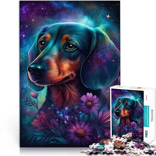 1000-teiliges Puzzle für Erwachsene, Weltraumtier-Dackel, Denkspiel, ganze Familie,38x52cm 1000-teiliges Puzzle für Erwachsene, Weltraumtier-Dackel, Denkspiel, ganze Familie,38x52cm von SYUNFEI