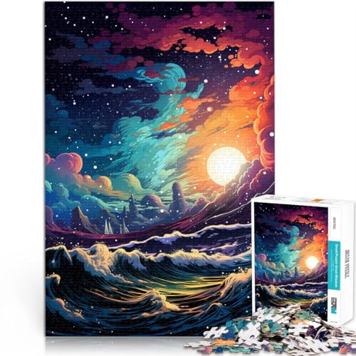 Puzzle für Erwachsene, Weltraumwelle, Puzzle für Erwachsene und Kinder, 2000 Teile, 70 x 100 cm, graue Karte, Puzzles für Jugendliche und Kinder, Stressabbau, schwierige Herausforderung von SYUNFEI