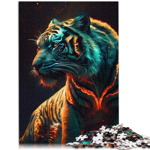 Puzzle für Erwachsene, Wilder Tiger, 1000 Teile, 50 x 75 cm, Holzbrettpuzzle für Kinder ab 14 Jahren, anspruchsvolles Spiel Puzzle für Erwachsene, Wilder Tiger, 1000 Teile, 50 x 75 cm, Holzbrettpuzzle für Kinder ab 14 Jahren, anspruchsvolles Spiel von SYUNFEI