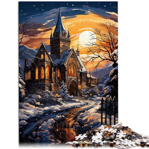 2000-teiliges Puzzle für Erwachsene, Winterwunderland, Spielzeug, Denkspiel, ganze Familie, 27,56 x 39,37 Zoll von SYUNFEI