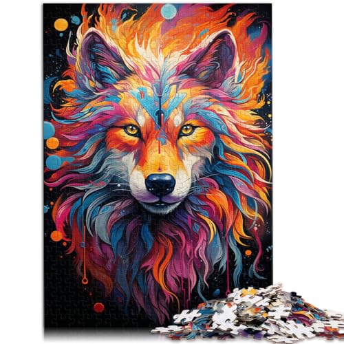 1000-teiliges Puzzle für Erwachsene, Wolf, Lernspiele für Zuhause, DIY-Spielzeug, Lernspiel für Geburtstag, Weihnachten, 19,7 x 29,5 Zoll, von SYUNFEI