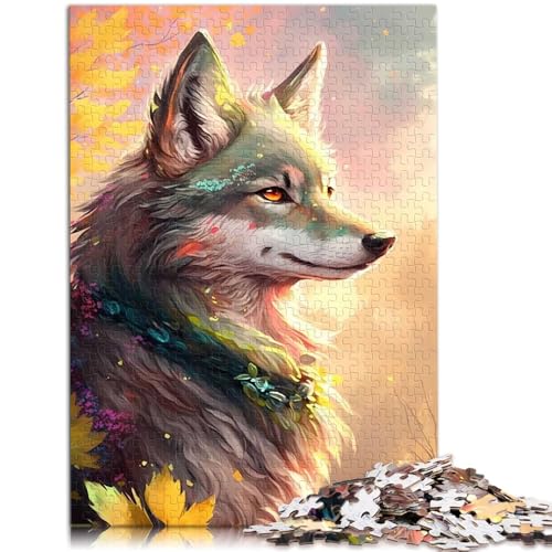 Puzzle 2000 Teile für Erwachsene Wolf Traumhaftes Lernspielzeug Weihnachtswunschliste mit Weihnachtsmann 70 x 100 cm für 14-Jährige von SYUNFEI