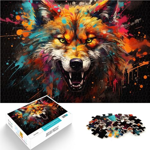 Puzzle für Erwachsene, 2000 Teile, Wolfskunst, schwierig und herausfordernd, Herausforderung für die Intelligenz des Gehirns, süchtig machendes Spielzeug, 70 x 100 cm, von SYUNFEI