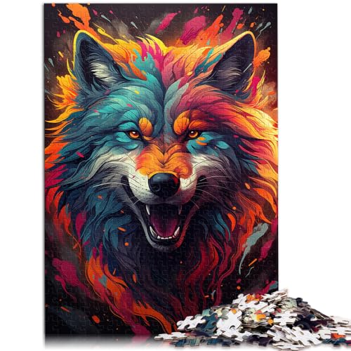 Puzzle für Erwachsene, 1000 Teile, Wolfspuzzle, Lernspiel, Herausforderungsspielzeug, tolles, 38x52cm, für Jugendliche ab 14 Jahren Puzzle für Erwachsene, 1000 Teile, Wolfspuzzle, Lernspiel, Herausforderungsspielzeug, tolles, 38x52cm, für Jugendliche ab 14 Jahren von SYUNFEI