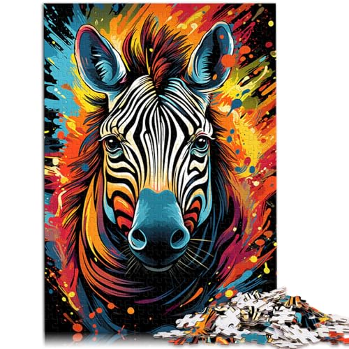 Puzzle 1000 Teile für Erwachsene, Malen, Zebra-Cartoon-Puzzle, Lernspiel für Geburtstag, Weihnachten, 10,27 Zoll x 14,96 Zoll Puzzle 1000 Teile für Erwachsene, Malen, Zebra-Cartoon-Puzzle, Lernspiel für Geburtstag, Weihnachten, 10,27 Zoll x 14,96 Zoll von SYUNFEI