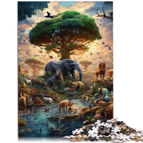 Puzzle für Erwachsene, 2000 Teile, afrikanische Tiere, Spielzeug, Denkspiel, Stressabbau, Urlaub zu Hause, Zeitvertreib, 70 x 100 cm, für Teenager ab 14 Jahren von SYUNFEI