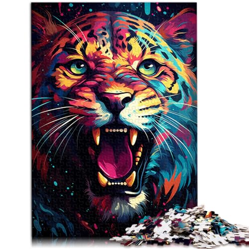 Puzzle für Erwachsene, 1000 Teile, aufgeregter Leopard, Lernspielzeug, Familienspiele, tolle Geschenke für Weihnachten, 14,96 x 20,47 Zoll Puzzle für Erwachsene, 1000 Teile, aufgeregter Leopard, Lernspielzeug, Familienspiele, tolle Geschenke für Weihnachten, 14,96 x 20,47 Zoll von SYUNFEI