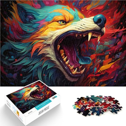 Puzzle für Erwachsene, 1000 Teile, Wolf-Denkspiel, ganze Familie,38x52cm, für Teenager ab 14 Jahren von SYUNFEI