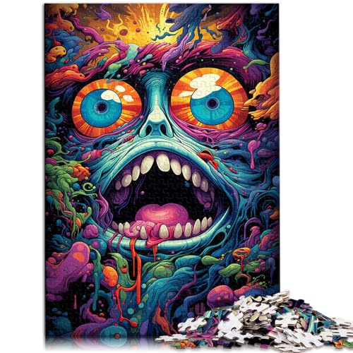 Puzzle für Erwachsene, 2000 Teile, bizarrer bunter Totenkopf, anspruchsvolles Spiel, Puzzle, Weihnachts- und Geburtstagsgeschenk, 70 x 100 cm, für 14-Jährige von SYUNFEI