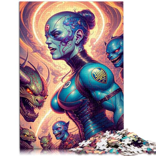 Puzzle für Erwachsene, 1000 Teile, blaues Monster, Spaß für die ganze Familie, Wanddekoration, einzigartige Geburtstags, 26x38cm Puzzle für Erwachsene, 1000 Teile, blaues Monster, Spaß für die ganze Familie, Wanddekoration, einzigartige Geburtstags, 26x38cm von SYUNFEI