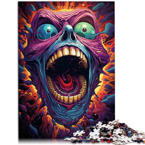 Puzzle 1000 Teile für Erwachsene, böses Monster, lustige Spiele, lustige Aktivitäten zu Hause, Geburtstagsgeschenk, Reisegeschenk, 10,27 x 14,96 Zoll Puzzle 1000 Teile für Erwachsene, böses Monster, lustige Spiele, lustige Aktivitäten zu Hause, Geburtstagsgeschenk, Reisegeschenk, 10,27 x 14,96 Zoll von SYUNFEI