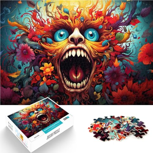 Puzzle für Erwachsene, 1000 Teile, farbenfrohes böses Monster, Handgeschwindigkeitswettbewerb, stärkt die Liebe zwischen Paaren, 50 x 75 cm, für Teenager ab 14 Jahren Puzzle für Erwachsene, 1000 Teile, farbenfrohes böses Monster, Handgeschwindigkeitswettbewerb, stärkt die Liebe zwischen Paaren, 50 x 75 cm, für Teenager ab 14 Jahren von SYUNFEI